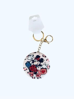 MINNIE DOUBLE SIDED MIRROR KEYCHAIN BAGCHARM